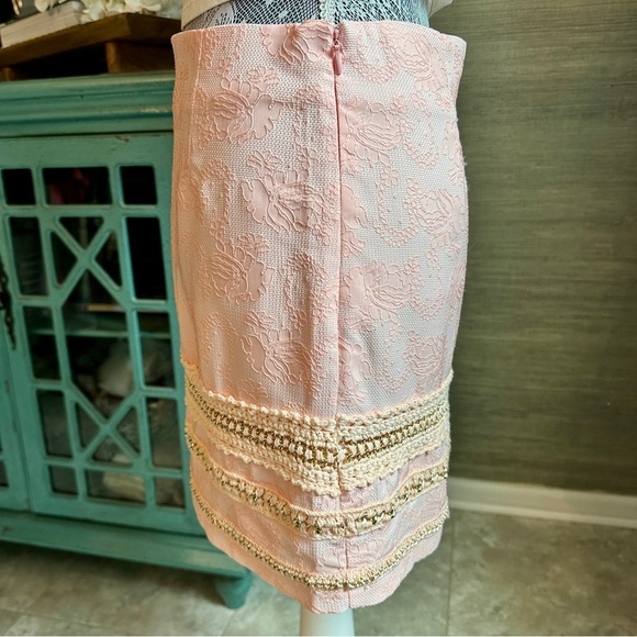 Potters Pink Lace Crochet Mini Skirt - Y2K Inspired, M - Picture 7 of 16